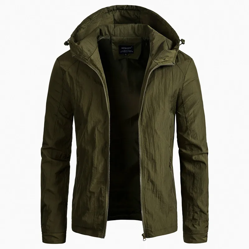 Новая мода 2020 европейский размер военная куртка с капюшоном пальто однотонная