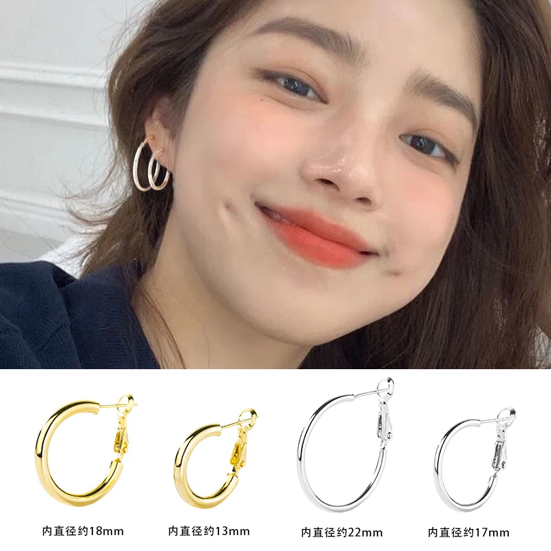 Серебряное кольцо для ушей клипса женские серьги из стерлингового серебра