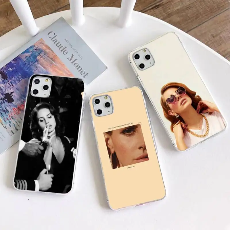 Nette Lana Del Rey Telefon Fällen Für iphone 12 11 Pro Max Mini XS Max 8 7 6 6S plus X 5S SE 2020 XR Silikon Soft cover