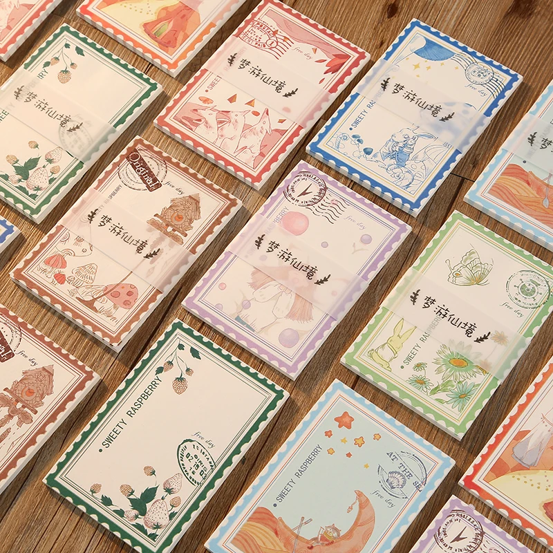 8 шт./лот серия страна чудес Новинка милая основа бумага для сообщений записная