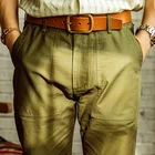 Брюки-карго мужские TL-0002 8 унций, хлопковые винтажные облегающие повседневные штаны в стиле милитари США, Og107