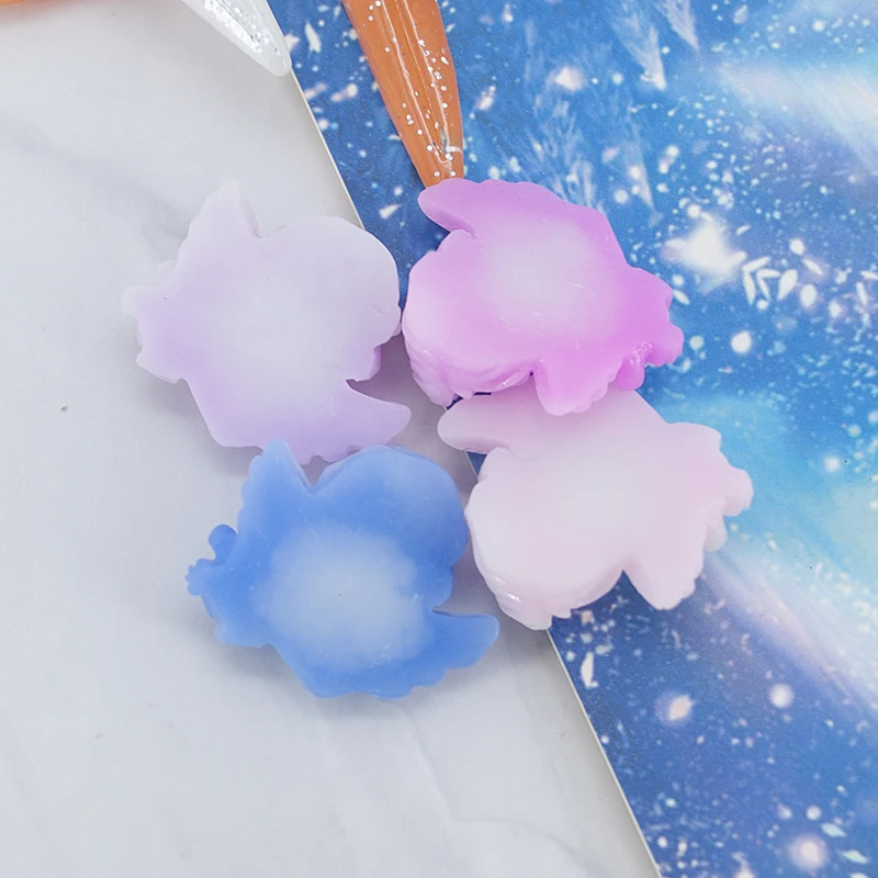 8 шт./лот милый кабошон из полимера для сережек ожерелье подвеска ангел плоская