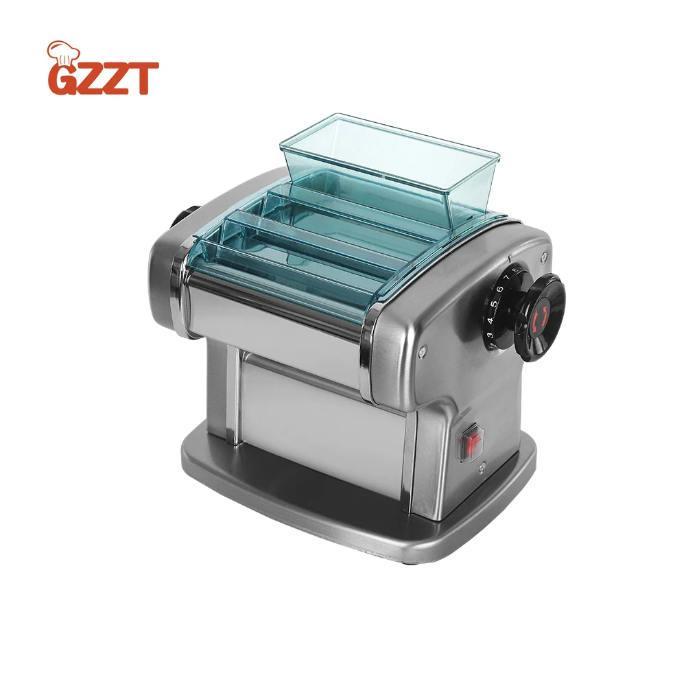 

GZZT Electric Noodle Machine Multifunctional Pasta Maker Stainless Steel 2/3/4 Blades Household Commercial Dough Roller Press