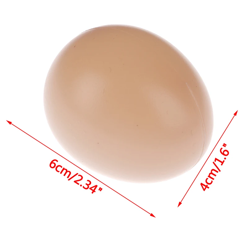 

5PCS Fake Dummy Egg Hen Poultry Chicken Joke Prank Plastic Eggs Party Decor Novelty Toy For Kids DIY