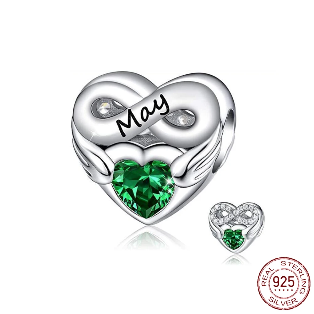 Браслет женский из серебра 925 пробы с подвеской в виде сердца | Украшения и