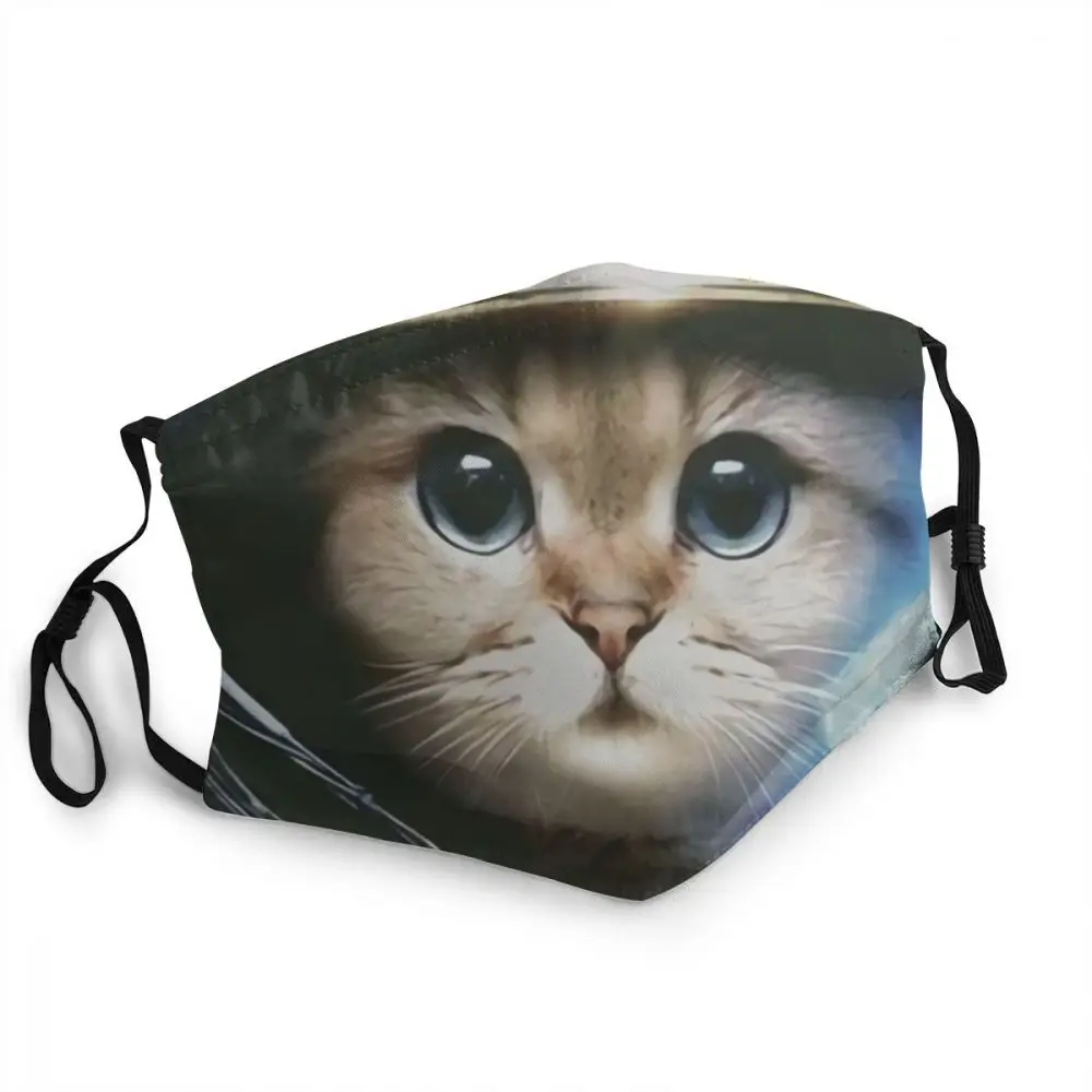 

Cute Cat Print Reusable Face Mask Men Women Fashion Anti Dust Protection Cover Respirator Mouth Muffle