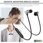 Магнитные беспроводные Bluetooth-наушники, стерео, спортивные, водонепроницаемые наушники, беспроводные наушники-вкладыши с микрофоном для IPhone 7, Samsung