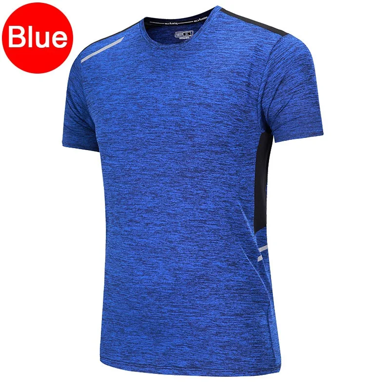training shirt black Для мужчин тренировки футболки быстросохнущая короткий рукав для тренировок на улице, Спортивная футболка Обувь с дышащей сеткой для бега Бодибилдинг футболка человек - Цвет: training shirt black