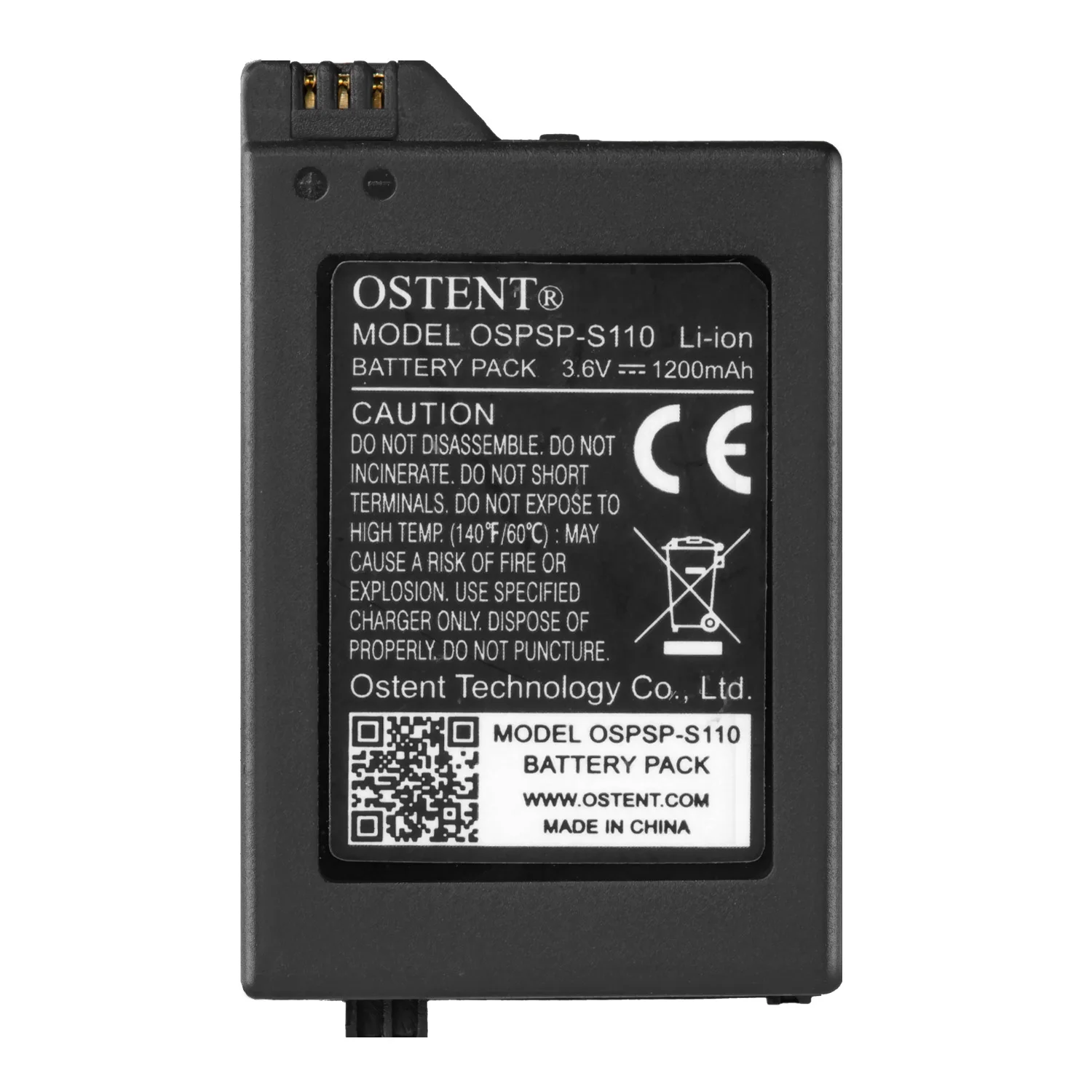 OSTENT Высококачественная аккумуляторная батарея 1200mAh 3,6 V, литий-ионная аккумуляторная батарея для sony psp 2000/3000 psp-S110