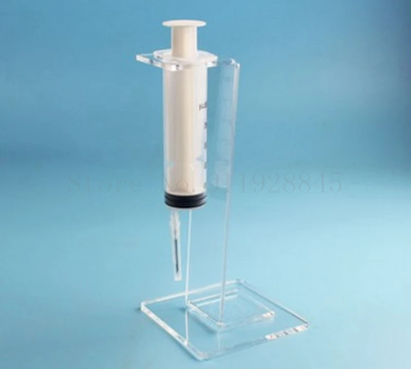 

1PCS Organic Glass injection syringe Stand PMMA Support Rack Lab Supplies