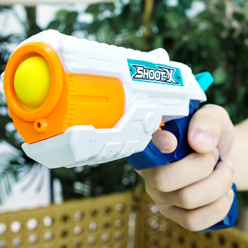 Детский игрушечный мяч для стрельбы из мягкой пены 2 в 1 пластиковая безопасная