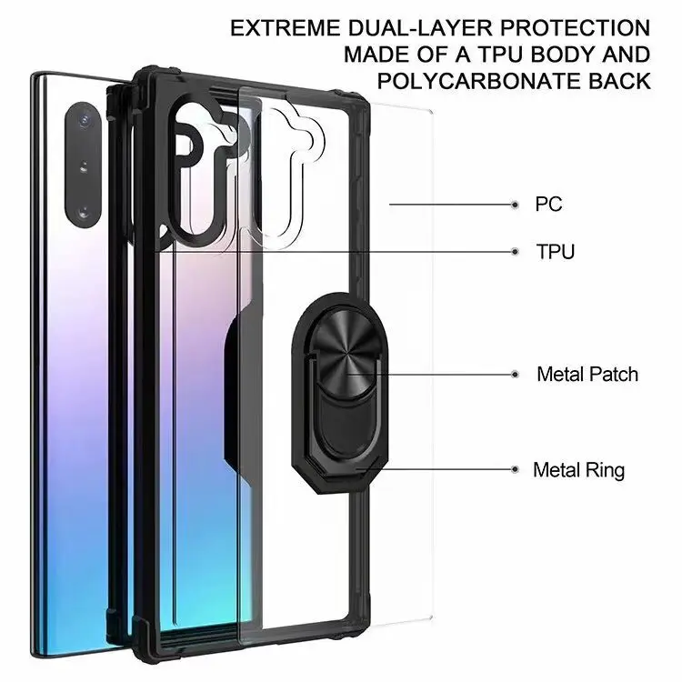 

Case For Samsung Galaxy A10 A20 A30 A40 A50 A70 A10E A20E A70E A10S A20S A30S A50S A70S Magnet Transparent Stand soft Cover