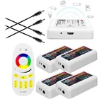 Светодиодный контроллер Mi light RGBW, MiBoxer, 4-зонный FUT096, RGBW, дистанционное управление, 2,4G, Wi-Fi,  для 2835 5050 RGBW светодиодный светодиодная полоса, освещение