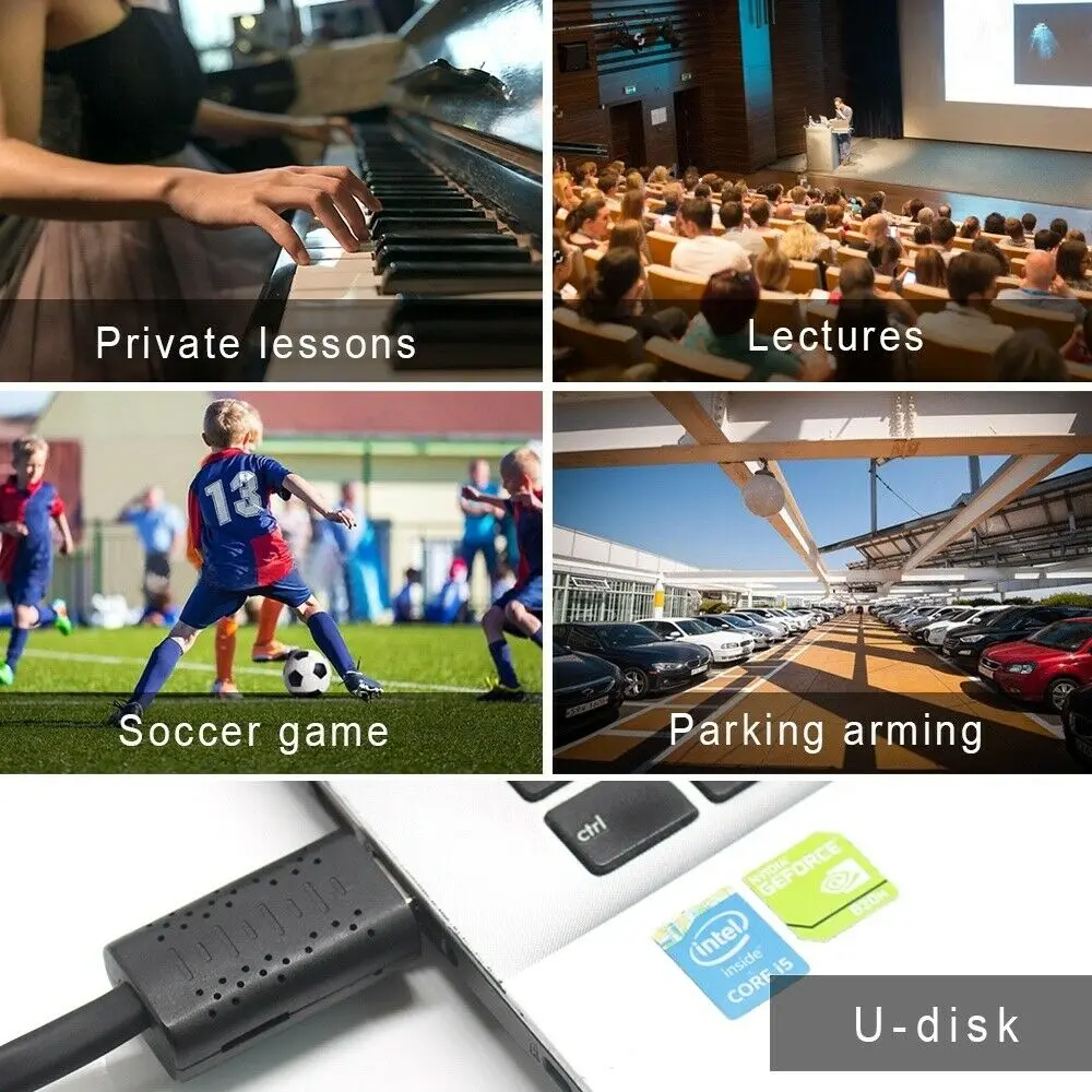 Маленькая камера U21 портативный умный гибкий USB 360 градусов 1080P HD детектор движения петля видео