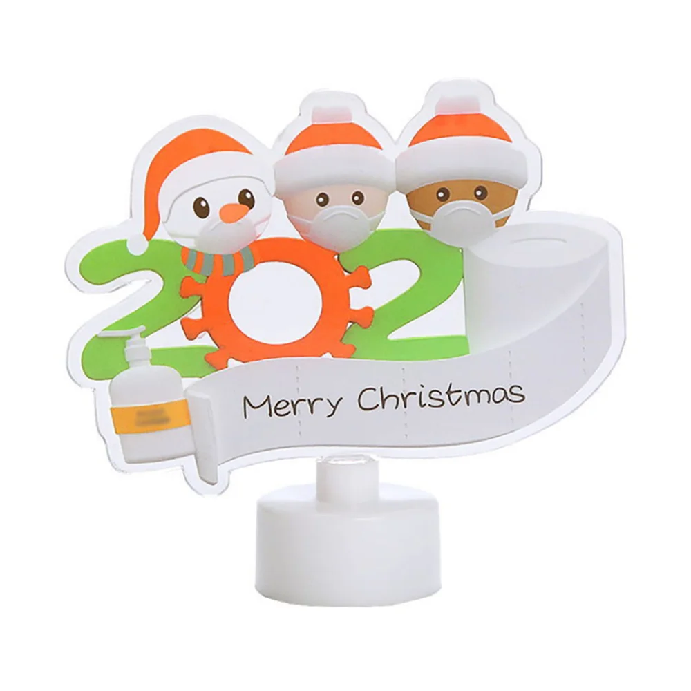 

2020 красочный светящийся на удачу подвесной светодиодный светильник «сделай сам» маска для рукописного письма Подвеска на рождественскую е...