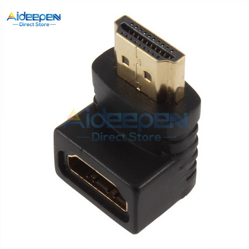 90 Degree 90/270 градусов HDMI под прямым углом штекер-Женский адаптер разъем для 3D 4K 1080P HDTV Переходный кабель конвертер удлинитель - Цвет: 90 Degree