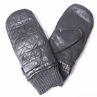 Варежки мужские из овечьей кожи, зимние, утепленные, с бархатной подкладкой, без пальцев, M033NY