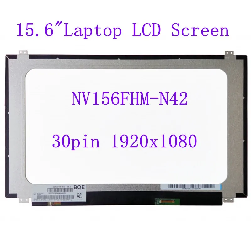 Beste 15.6 ''Nv156fhm-N42 1920*1080 Fhd Ips Panel Led Lcd Touch Screen Digitizer Vergadering + Frame Voor Lenovo Yoga 510-15 Serie Yoga 510-1