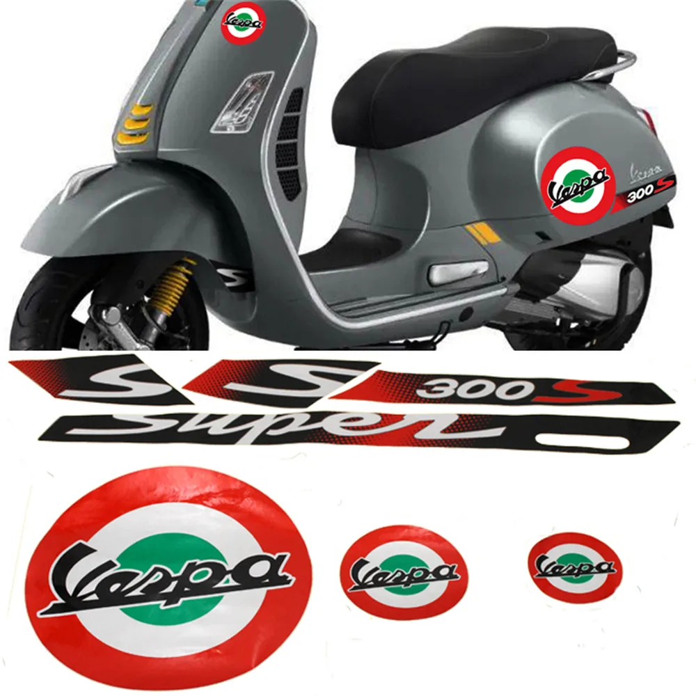 Светоотражающая наклейка для мотоцикла Piaggio Vespa GTS 300 | Автомобили и мотоциклы