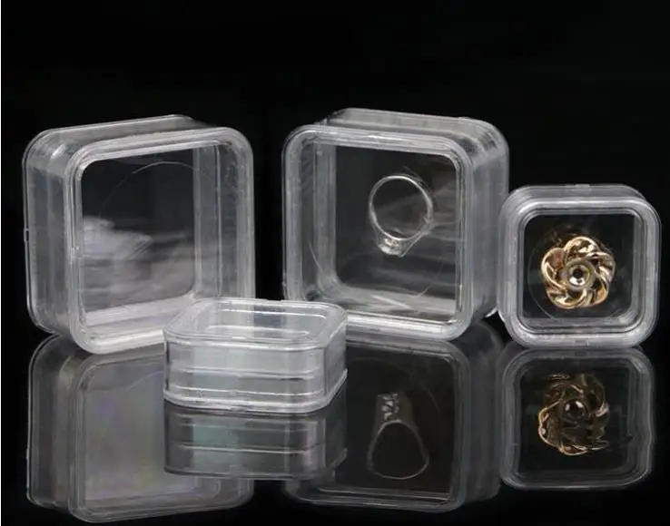 40*40 мм прозрачный плавающий витрина серьги драгоценные Камни кольцо ювелирные