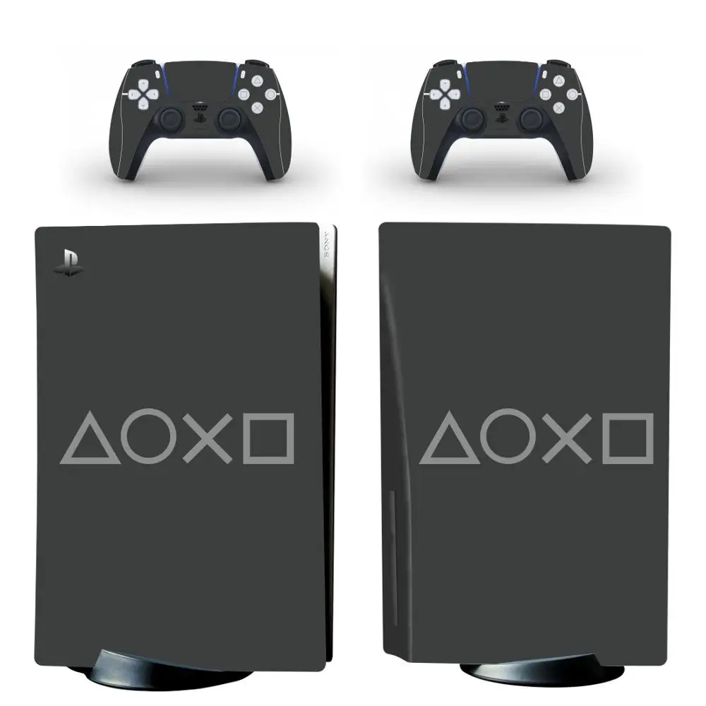 Наклейка Symbol PS5 Disc Edition для консоли Playstation 5 и 2 контроллера наклейка виниловая