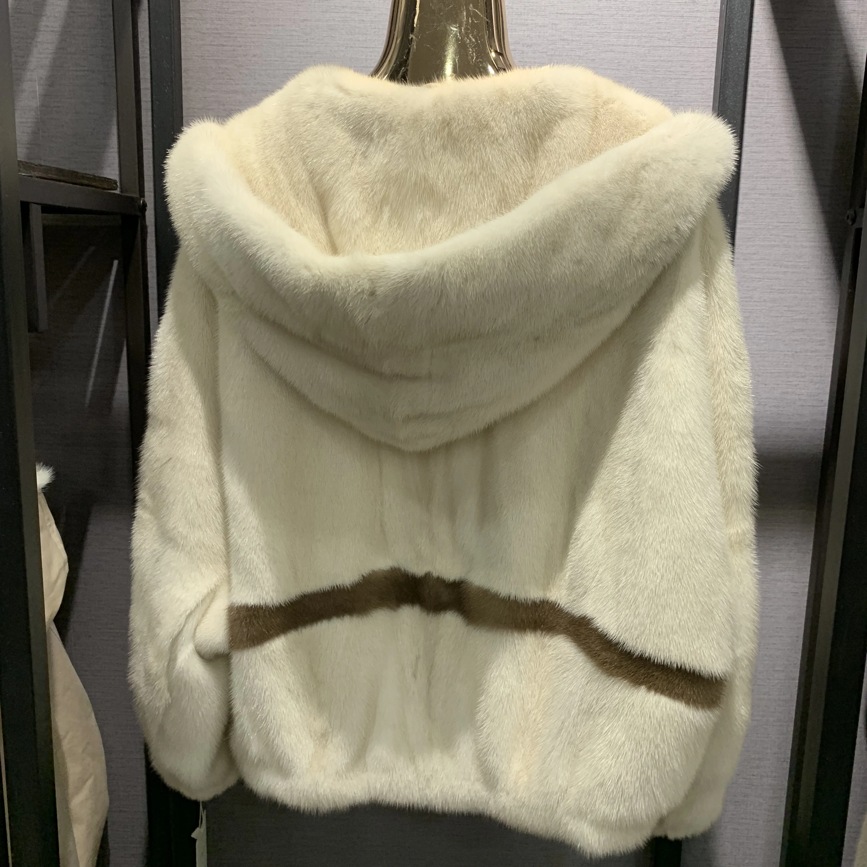 SQXR модная женская шуба из натурального меха норки популярная | Женская одежда