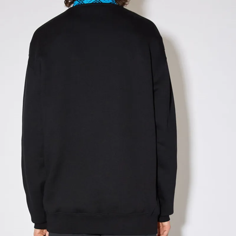 

Unisex Sweatshirt Loose O-Neck Casual 2021 New Long Sleeve Geometric Color Patchwork Top