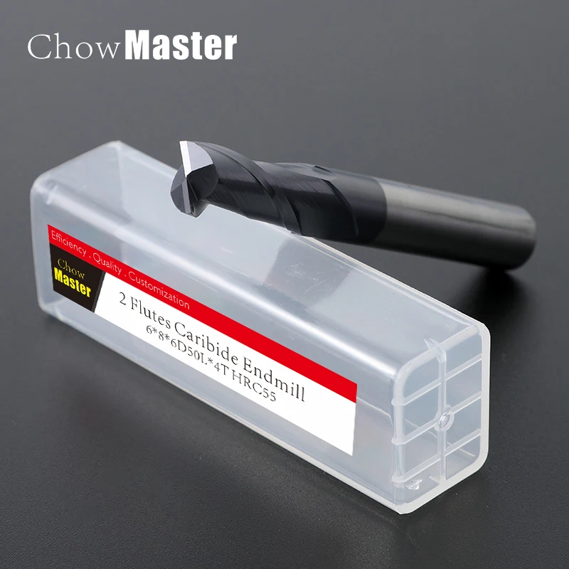 HRC55 2 Fluit карбидно - вольфрамовая фреза шпоночная прямоугольный массивный твердый
