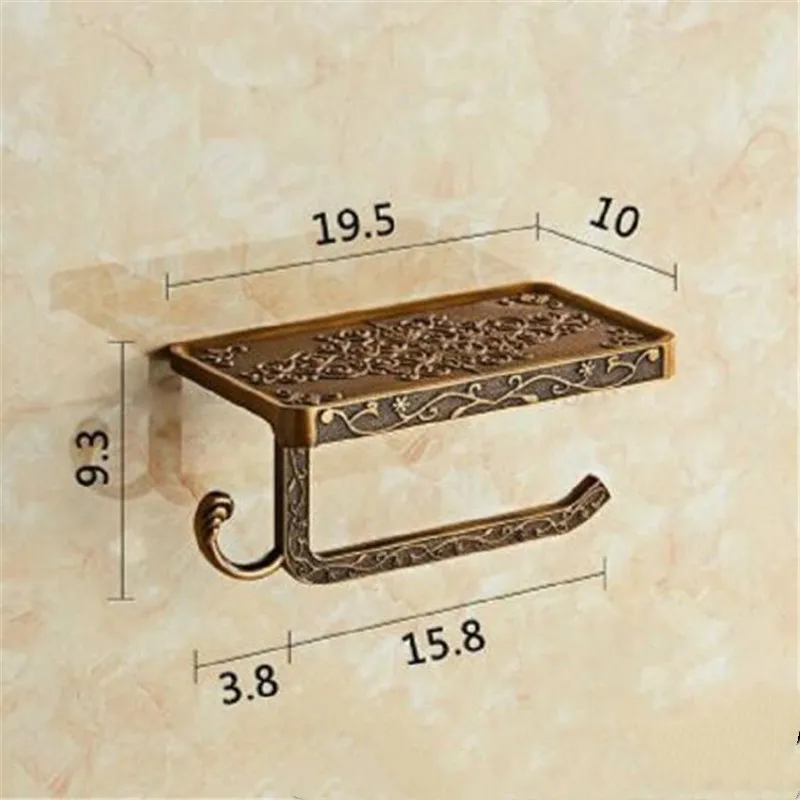 Держатель для бумаги старинный резной сплав аксессуары ванной комнаты держатель