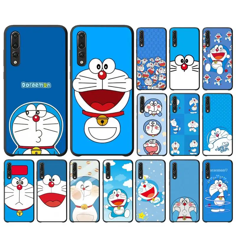 

FHNBLJ Cartoon Anime Doraemon Phone Case For Huawei Y6 2018 Y7prime2019 funda Case for Y8p Y9 2019 Capa