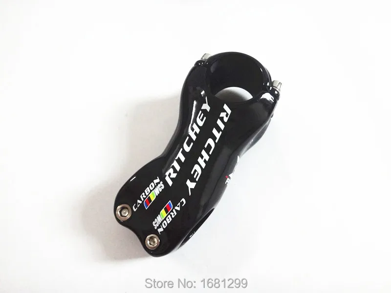 

New Mountain Road bike gloss matt UD 3K full carbon fibre bicycle stem carbon MTB stem 6 17 degree angle 31.8*70-130mm Free ship