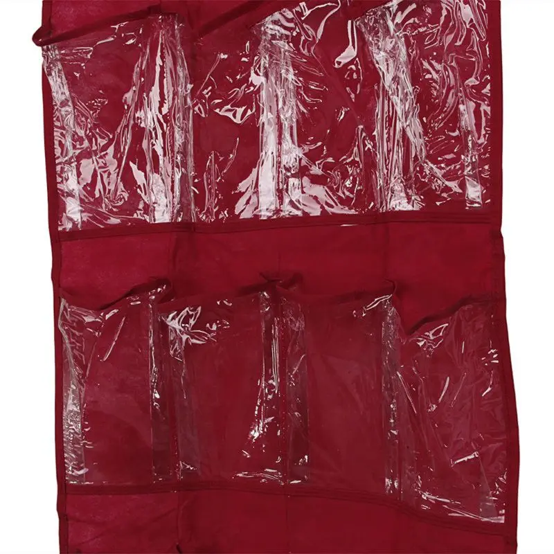 

Shoes Storage Clear Door Hanging Over Shoe Rack Hanger Tidy Organizer 24 Pockets LX9C