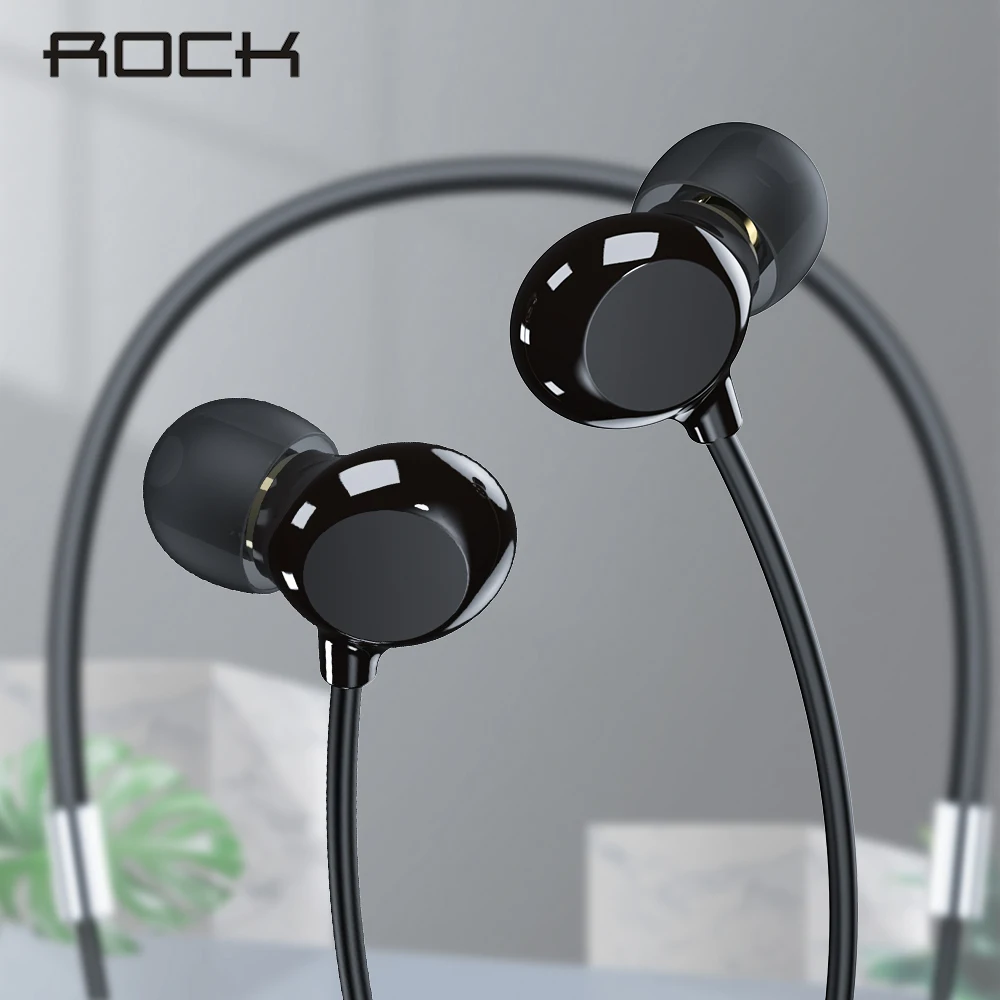 ROCK Update Zircon Nano стерео беспроводные Bluetooth 5,0 наушники шейный браслет керамический водонепроницаемый, для занятий спортом, для пробежки гарнитура с микрофоном
