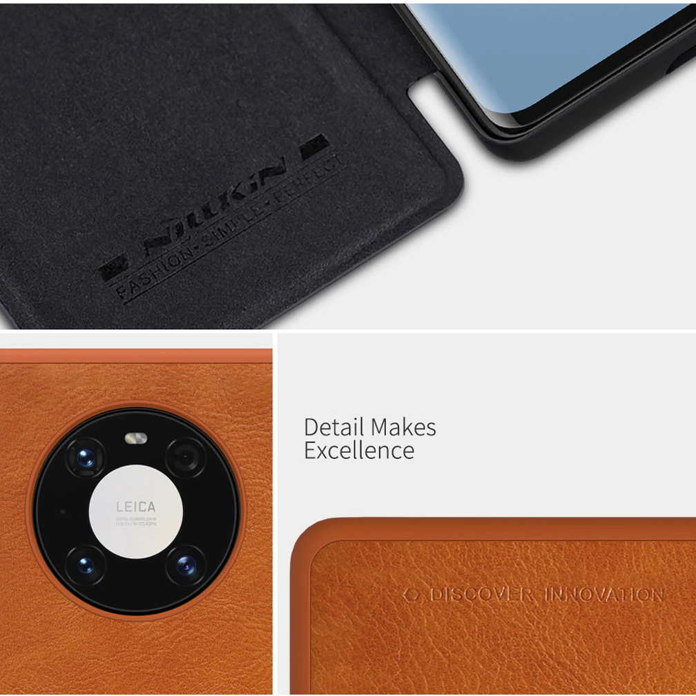 

For Huawei Mate 40 Pro Case NILLKIN QIN Series Flip Leather Case For Huawei Mate 40+ Plus Wallet Cases For Huawei Mate 40 Cover