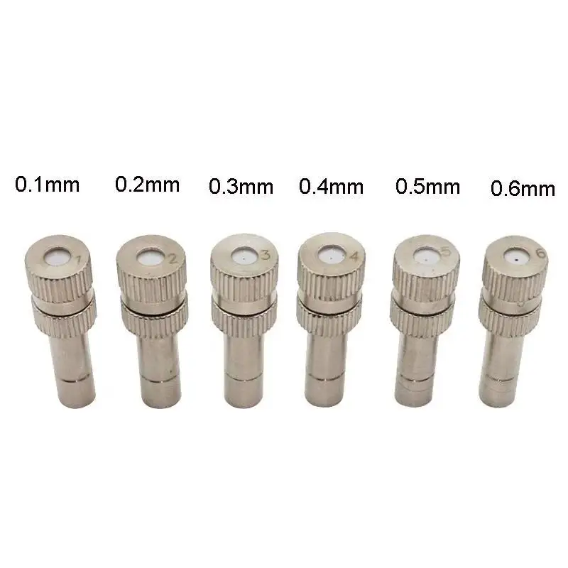 

Low Pressure Misting Cooling System Atomizing Nozzles 6MM Slip Lock Quick Connectors Humidify Watering Landscaping Sprayer 50Pcs