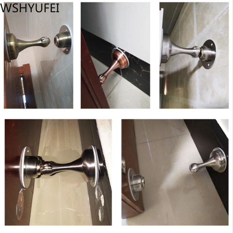 1 шт. дверной удар Мощное магнитное всасывание настенное верхняя часть двери