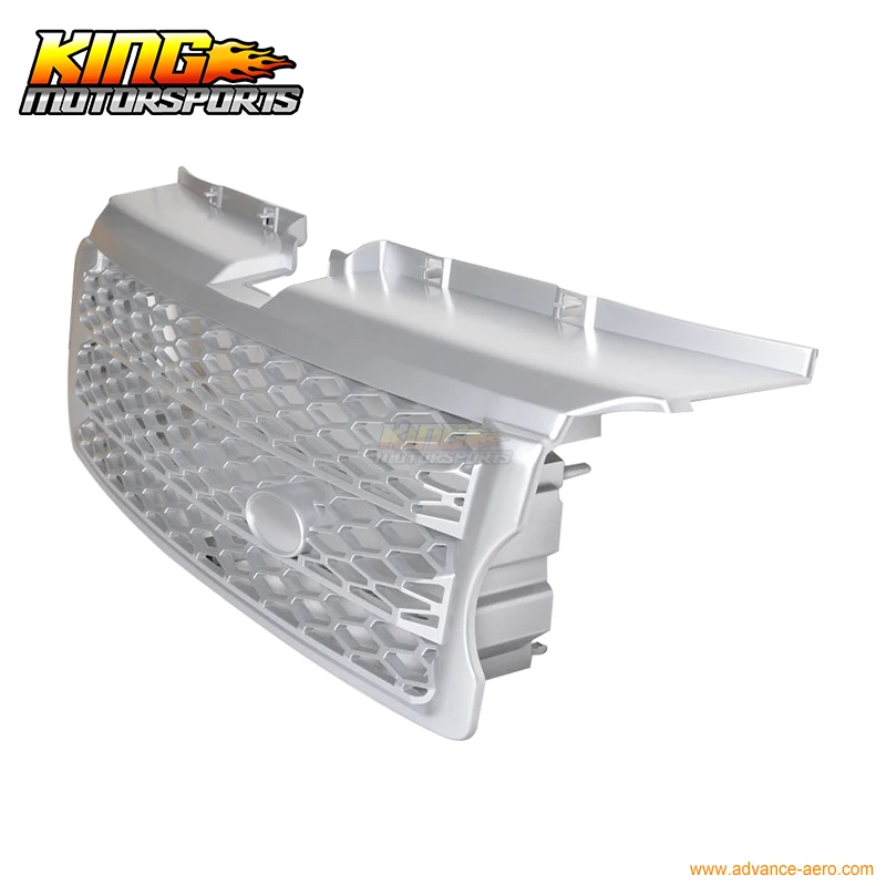 Подходит для 2006-2009 Land Range Rover Sport Silver передняя капот гриль 07 08 США бесплатная