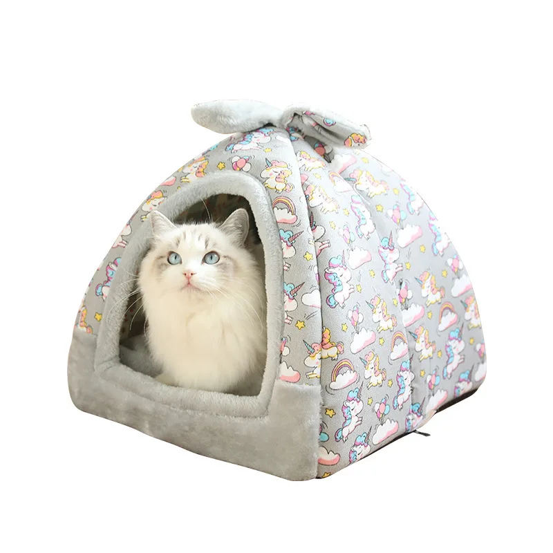 Petshy моющаяся кровать для собаки, кошки, домик для питомца, средние и большие собаки, Юрта, палатка для щенка, кошки, гнездо для дивана, для питомца, пещера, коврик, подушка для собаки, для дома - Цвет: Pet-624-7
