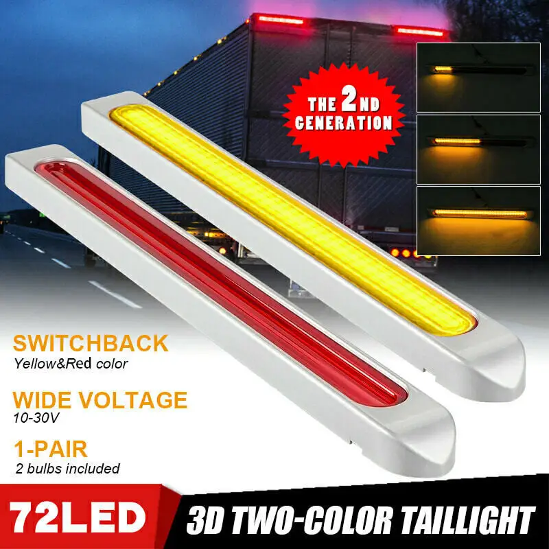 Бар сигнал поворота светильник светодиодный Тормозная полоска 10В 30В PC + ABS 17