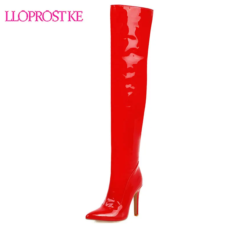 

Lloprost ke High Heel Over The Knee Boots Women Thigh High Boots Ladies Winter Shoes Woman Botas Mujer Botas Femme Black H610