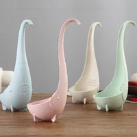 kitchen tool spoon filter cute creative elephant home baby vertical japanese style wheat straw long handle