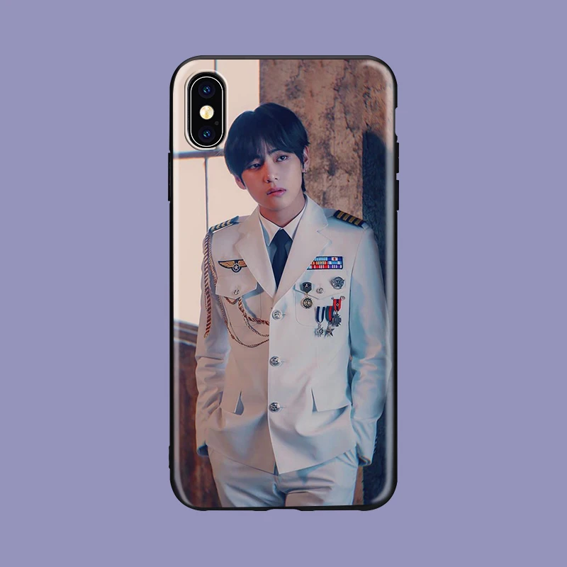 Bangtan Boys KPOP Mans мягкий силиконовый черный чехол для телефона iPhone 5 5S SE 6 6s 7 8 plus X Xs XR max