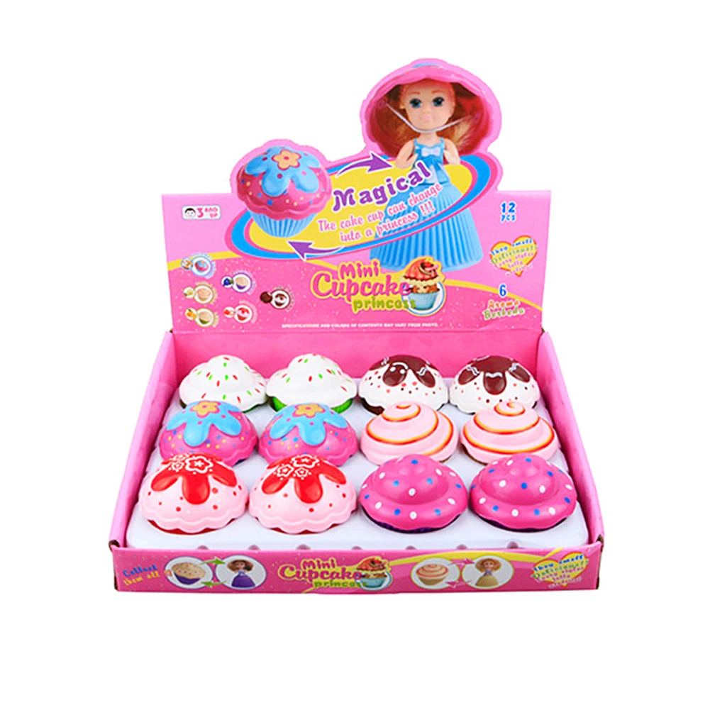 

12PCS/Set Mini Beautiful Cake Dolls Toys Surprise Cupcake Princess Dolls Toys Game Funny Game Gifts For Children Skirt elegantly