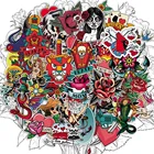 50100 шт., стикеры в виде черепа