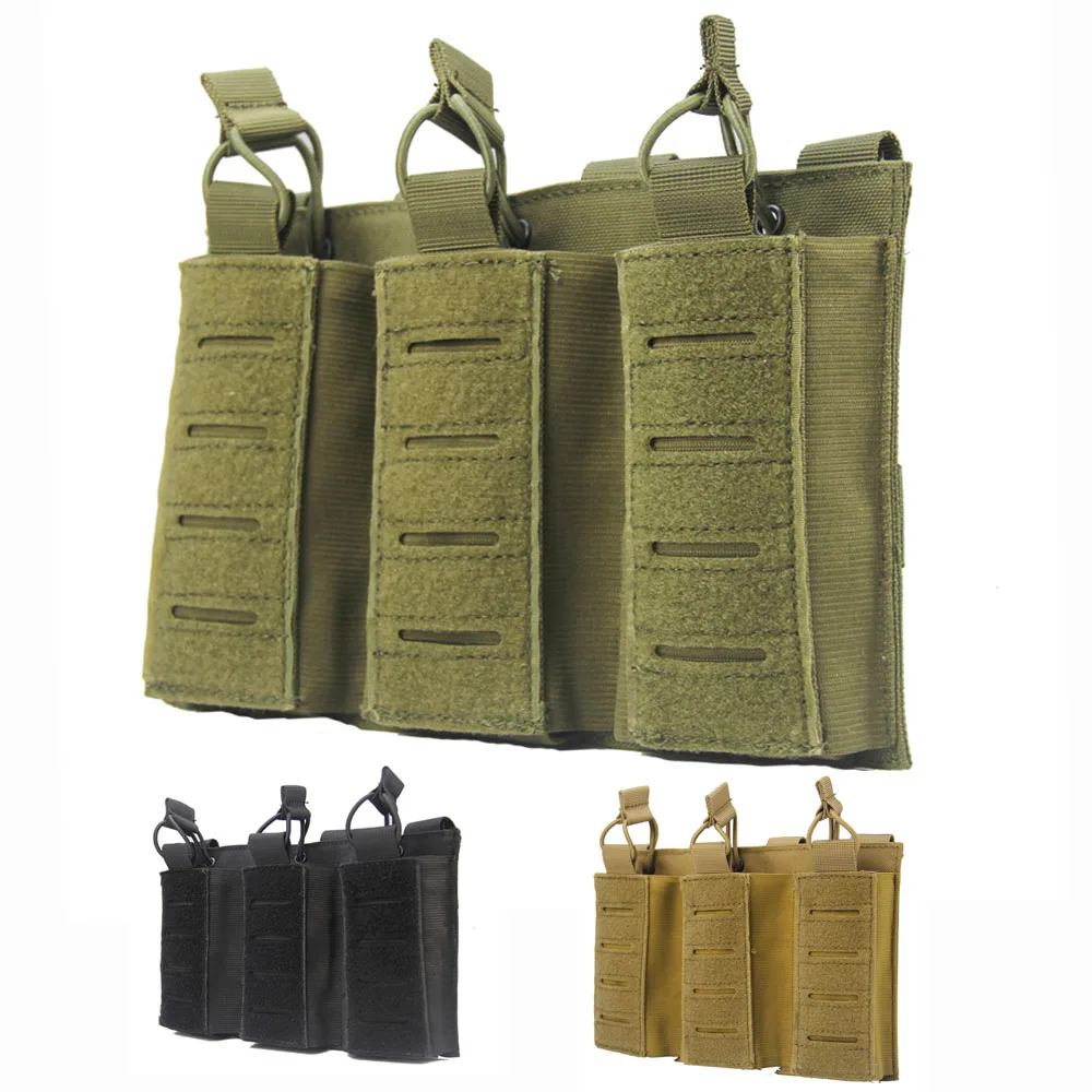 

Molle Tactical Pistol Magazine Pouch Double / Triple Clip Waist Pack Military Airsoft Mag Holder Bag Pouches Hunting Accessories