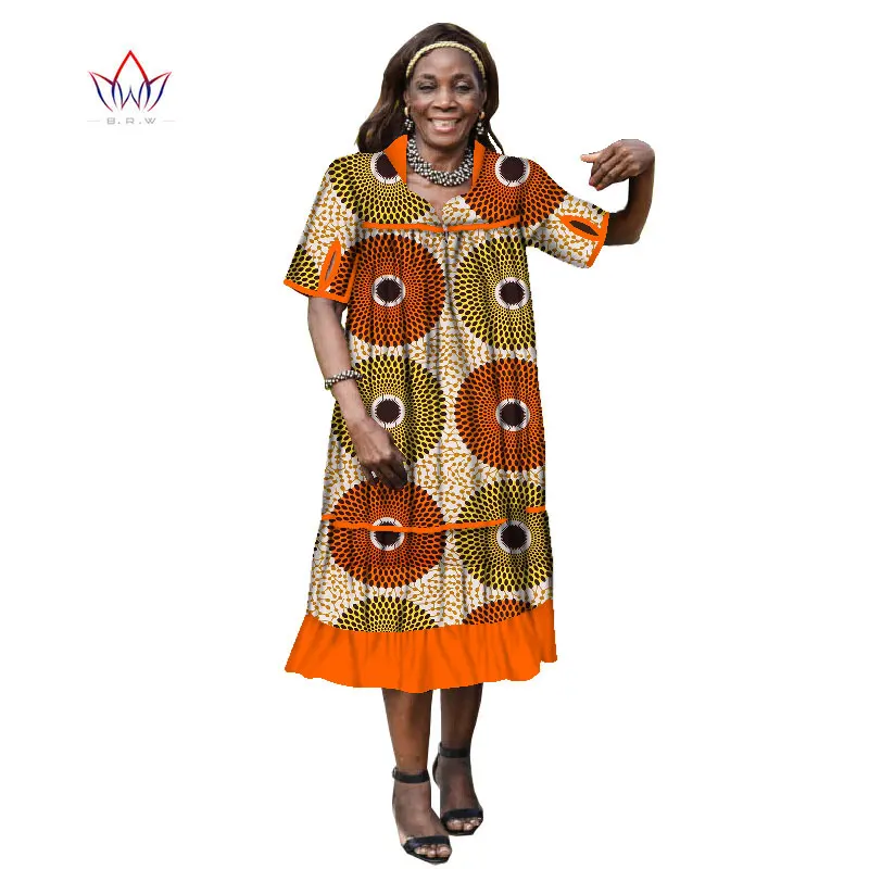 

African Dresses For Women Dashiki Dresses 4xl African Dresses For Women African Wax Print Dresse Loose Christmas Dresses WY1882