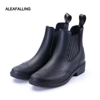 fashion adult trend waterproof u shaped rain boots womens labor antiskid korean water chef shoes boots cover rubber shoes 36 41