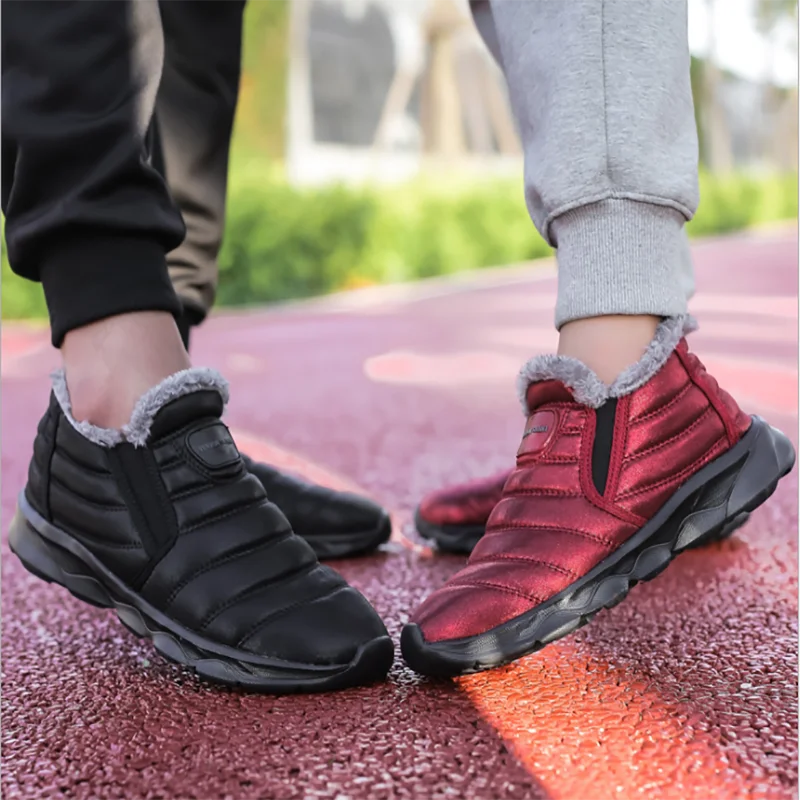 

2020 New Trend Hot Sale Unisex Botas Autumn Winter Fur Keep Warm Big Size Casual Shoes Female Booties Flat Snow Boots For Man