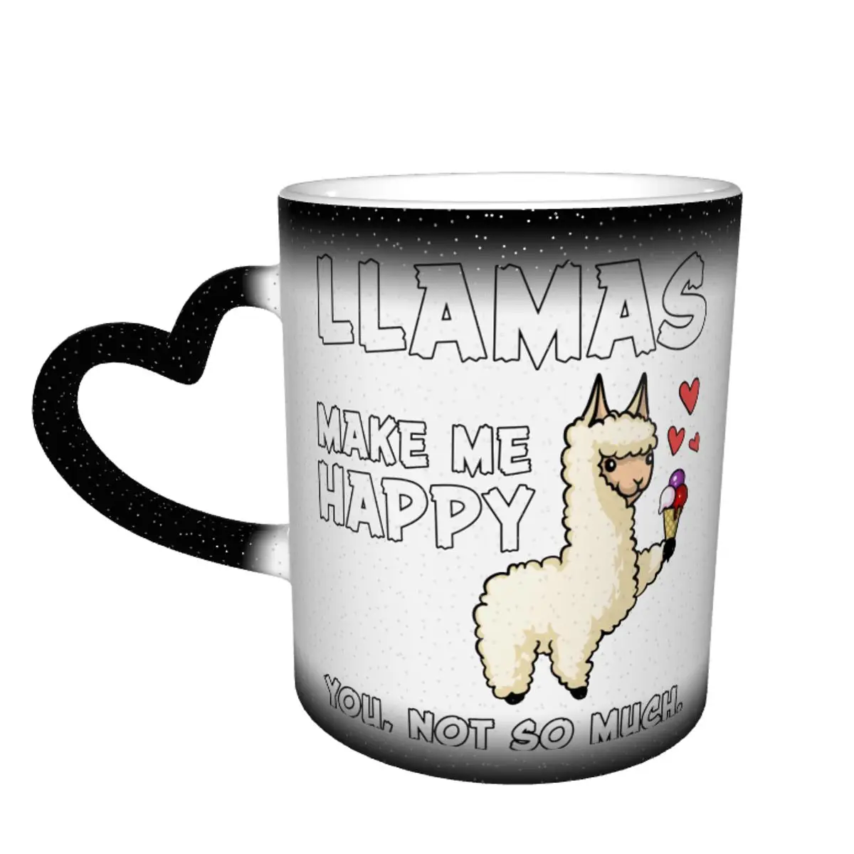 

Alpaca Mug Porcelain Cappuccino Mug The Changes Color Cheap Funny Cups
