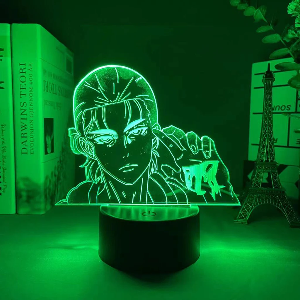 

Anime Led Lamp Attack on Titan Eren X Jujutsu Kaisen for Kid Bedroom Decor Birthday Gift Manga AOT Attack on Titan 3d Led Light
